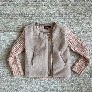 Imoga Kids Blush Faux Fur Sweater